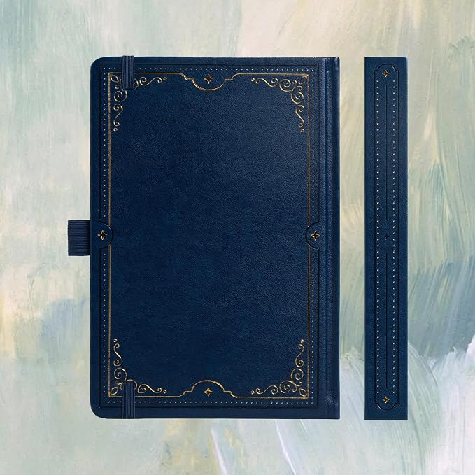 TIEFOSSI Tree of Life Journal, A5 Dotted Journal for Women Men, Dot Aesthetic Notebook with 190 Numbered Pages, Hardcover Vegan Leather Journals with Bookmark, 160 GSM Thick Paper
