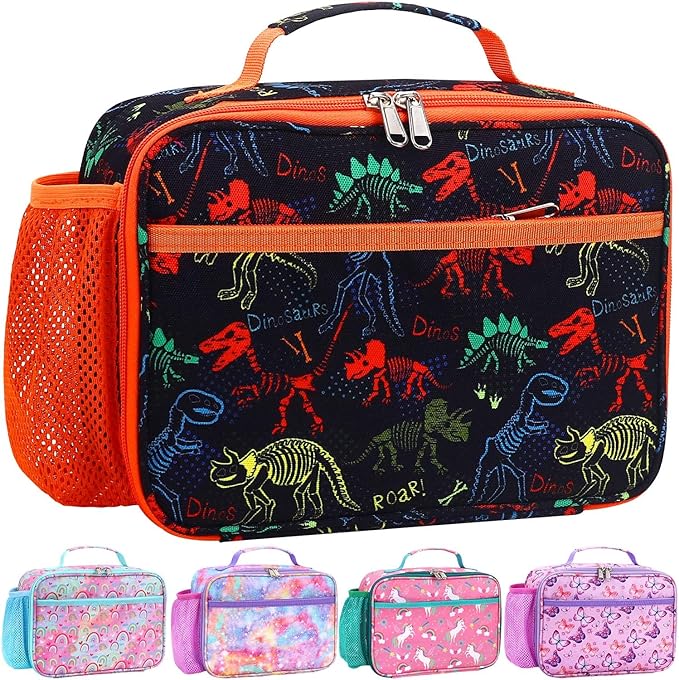 RHCPFOVR Kids Lunch Bag - Insulated Lunch Box for Boys Girls,Washable Lunch Bag and Reusable Toddler Leak-proof Lunchbox for School and Daycare