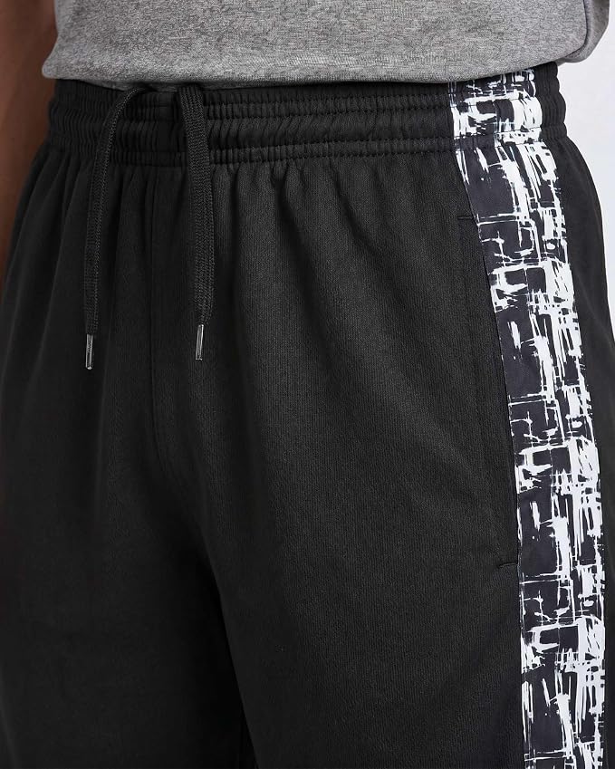 Real Essentials 5 Pack: Boys' Mesh Basketball Athletic Shorts with Pockets – Teen Kids Youth Quick Dry Soccer Running Gym
