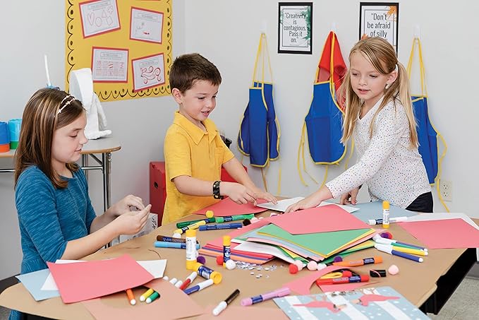 Prang (Formerly SunWorks) Smart-Stack Construction Paper, 11 Assorted Colors, 9" x 12", 300 Sheets