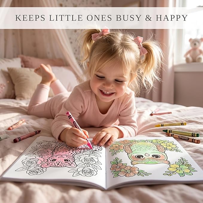 ZICOTO Fun Coloring Books for Kids Set of 3 – Cute Princess, Unicorn & Mermaid Coloring Book for Girls Ages 4–8 – Easy to Color Gift with Magical Themes for Your Creative Little Princess