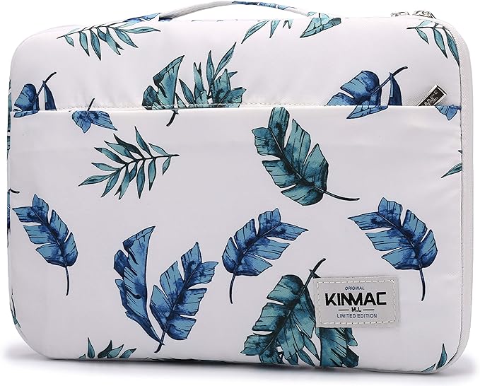 Kinmac 360° Heavy Duty Protective Laptop Sleeve Case Bag Cover with Handle for MacBook Air 13 inch,iPad Pro 13 inch and 13.3 inch HP,Dell,Lenovo,Asus,Acer Laptop (Banana Leaf)