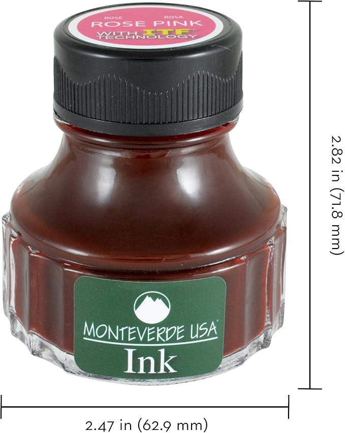 Monteverde USA Ink with ITF Technology, 90 ml Rose Pink (G308PK)