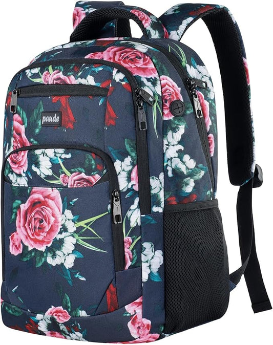 Paude Backpack for Women and Teen Girls,College Backpack Travel Laptop Bookbag for City Trip Office