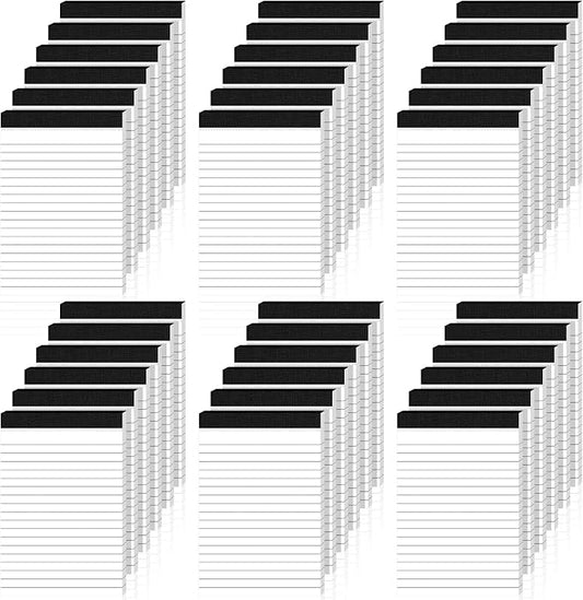 4x6 Lined Notepads 36-Pack - White Ruled Memo Pads with Firm Backing for Daily Lists, School Notes & Office Reminders | Smooth No-Bleed Paper for Students, Teachers & Professionals