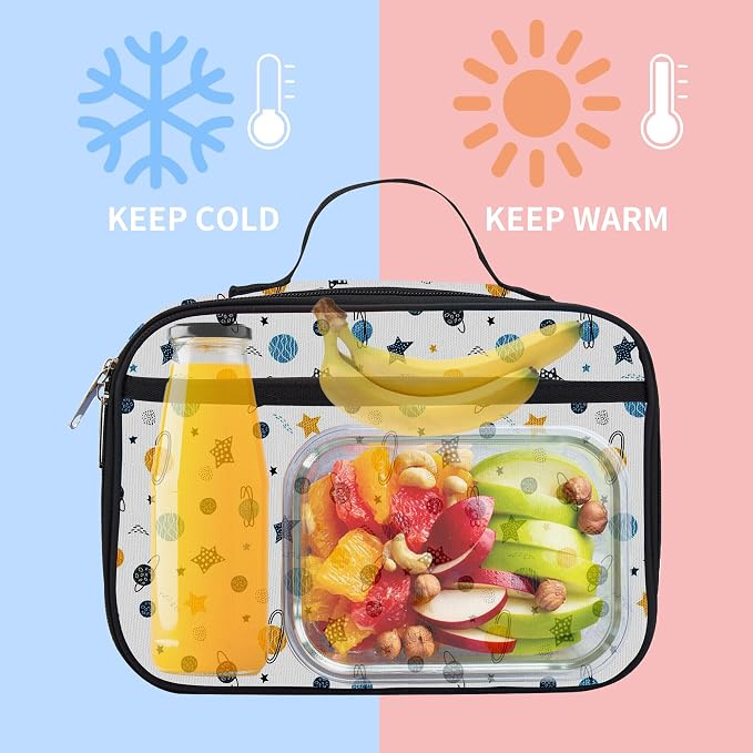 rickyh style Kids Insulated Lunch Box Thermal School Cooler hot Bag for Child