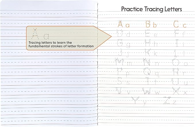 Primary Composition Grades K-2, Full-page 1/2" Primary Ruled, 100 Sheets Notebook Size 9.75 x 7.5, Marble Colors, 4-Pack