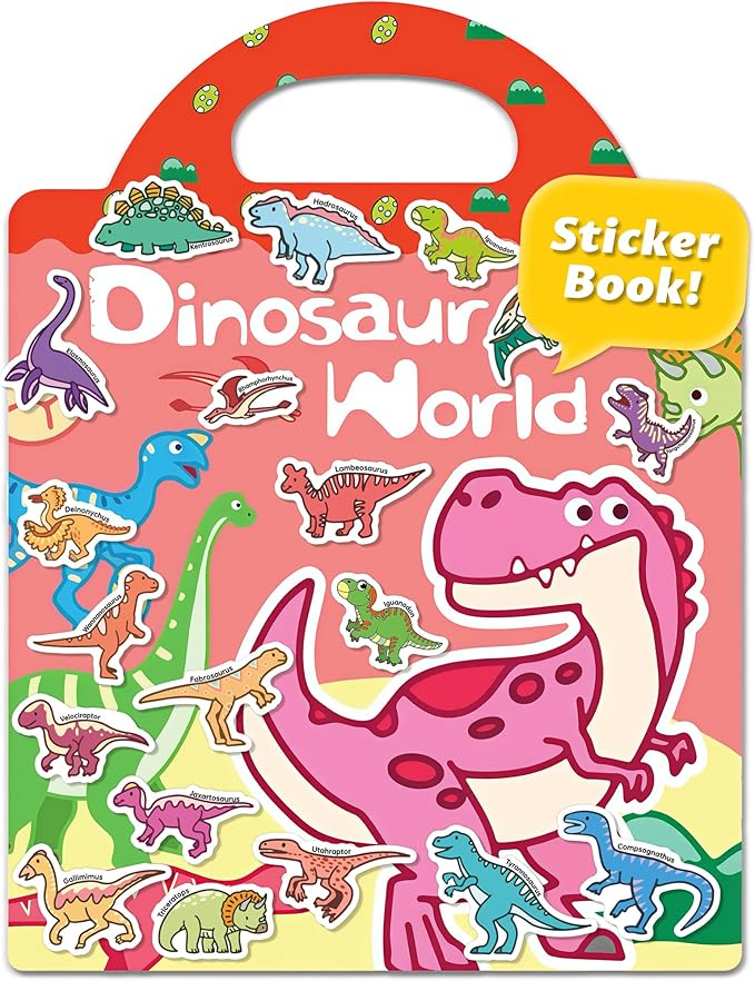 Walenced Reusable Sticker Book for Toddlers, Travel Stickers for Kids, Toddler Craft Activities Toys, Birthday Gifts for Boys & Girls