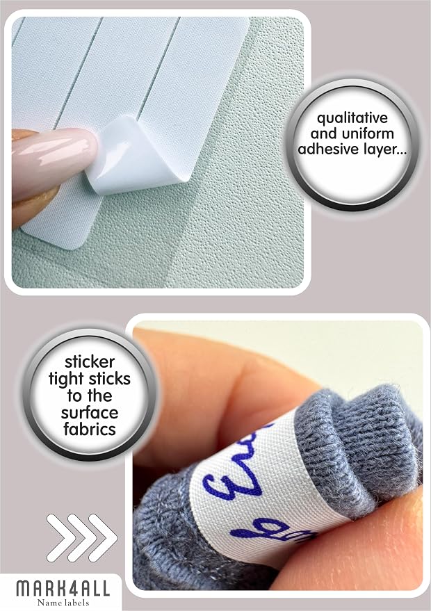 Fabric Labels For Clothes Washable, Daycare Labels Tags Clothing Kids Waterproof For Camp Name Tags, Personalized All Purpose Children Labeling Toddler Name Cloth For School Supplies Kid Baby Stickers