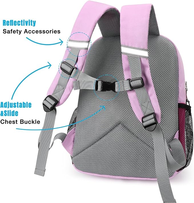 STEAMEDBUN Toddler Backpack for Girls 2-4, Kindergarten & Preschool Mini