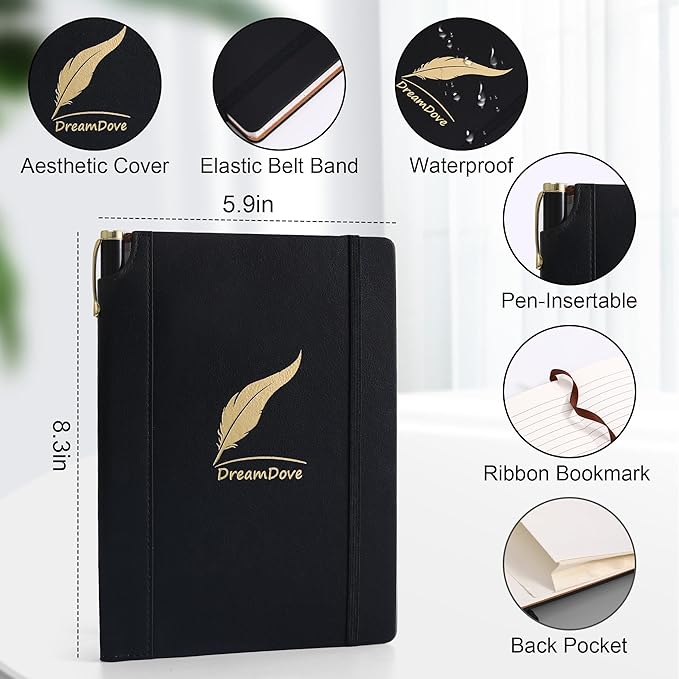 2026 Undated Weekly Planner Notebooks A5 Week Plan Notepad Size 5.5'' X 8.1'' Inner Pocket ,Lined and Notes, No Dated Weekly To Do List Planner Notebook With Goal & Habit Tracker Organizer 100GSM Thick Paper, Pen Holder， Perfect For Office Home School ...