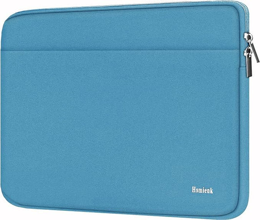 14 inch Laptop Sleeve, Shockproof Protective Notebook Cover Bag with Accessory Pocket, Durable Carrying Laptop Case Compatible for MacBook HP Lenovo Dell Asus Acer, Sky Blue