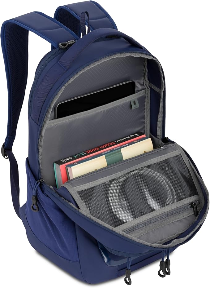 SwissGear Shield Laptop Backpack, Navy, 18.5"x12"x6"