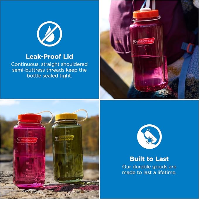Nalgene 32 oz Wide Mouth Water Bottle