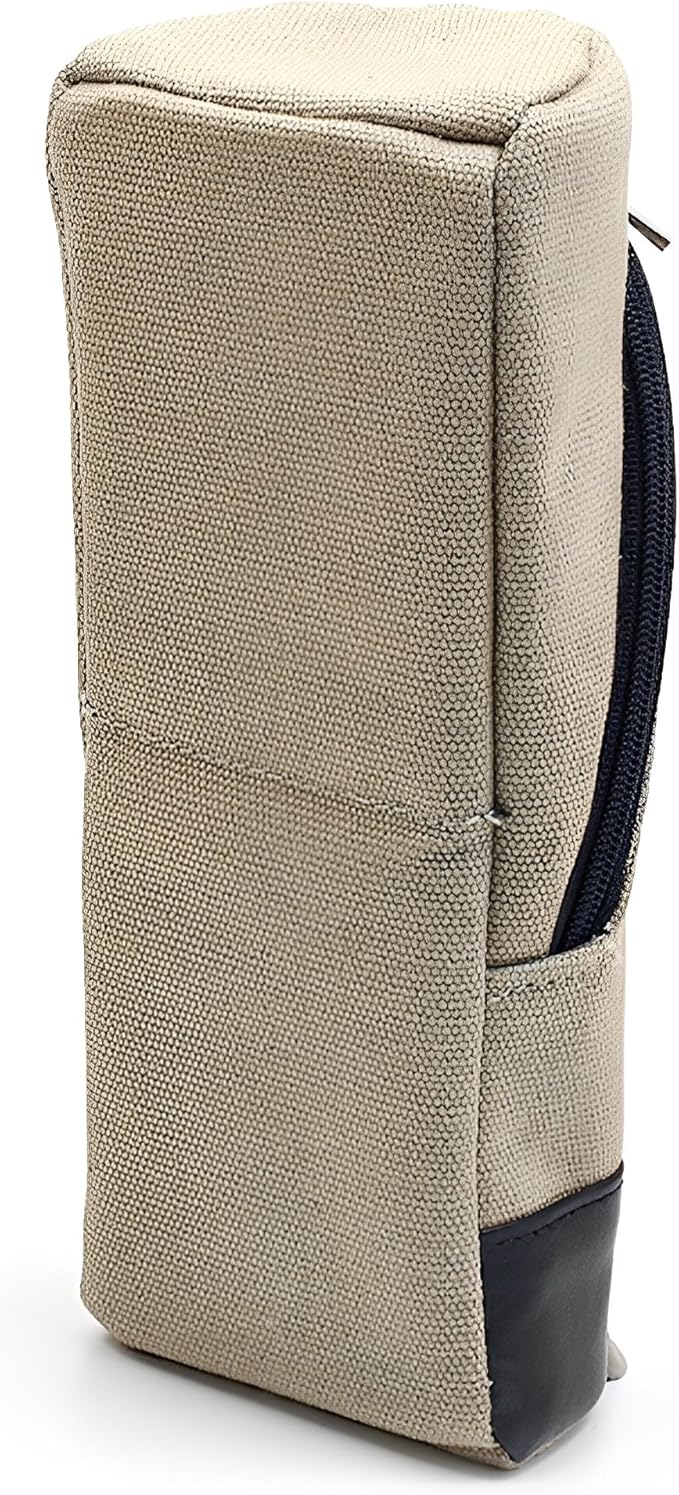 Sonic Utlim Sma-Sta Canvas Standing Pen Case and Pentel Infree Ballpoint Pen Bundle, Makeup Bag, Pencil Pouch Converts Into Smartphone Stand, Cosmetics Holder, and more, UT-4037-GL, Grey