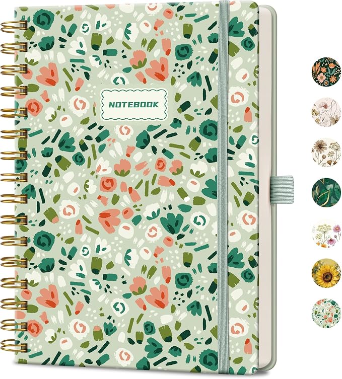 AHGXG Spiral Journal Notebook, 160 Lined Pages, A5 Size (5.7'' x 8.3'')