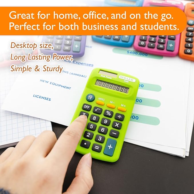 BAZIC Pocket Size Calculators Teaching Material (3009-24)