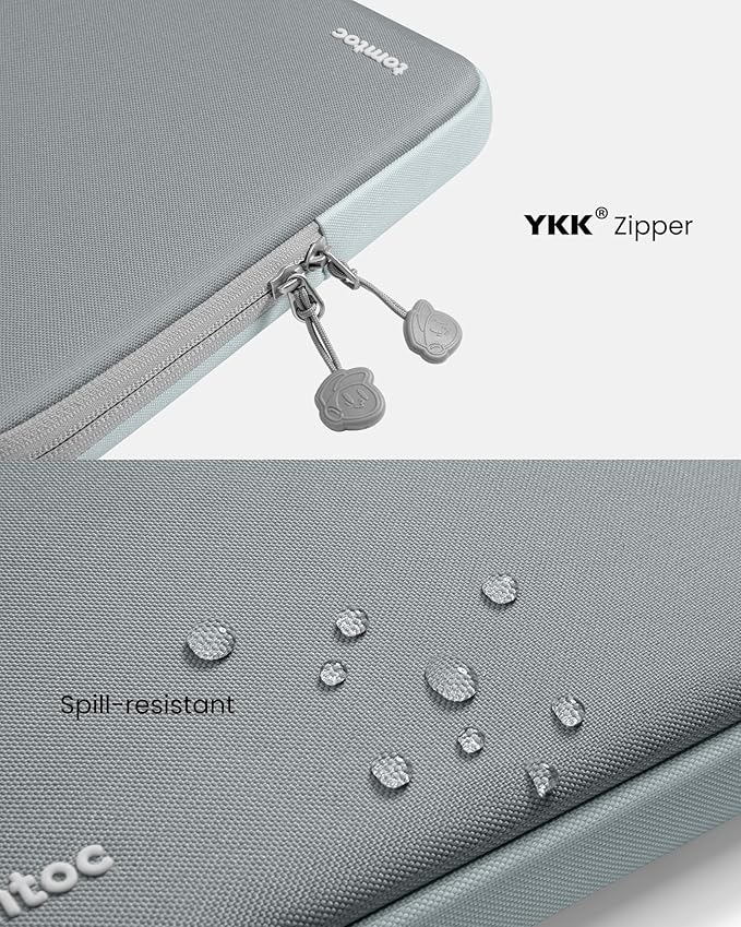 tomtoc 360° Protective Laptop Sleeve for 16-inch MacBook Pro M5 Pro/Max (2026) A3428 A3429, M4/M3/M2/M1 A3403 A3186 A2991 A2780, Water-Resistant MacBook Case Bag with Accessory Pocket Fits Dell XPS 16