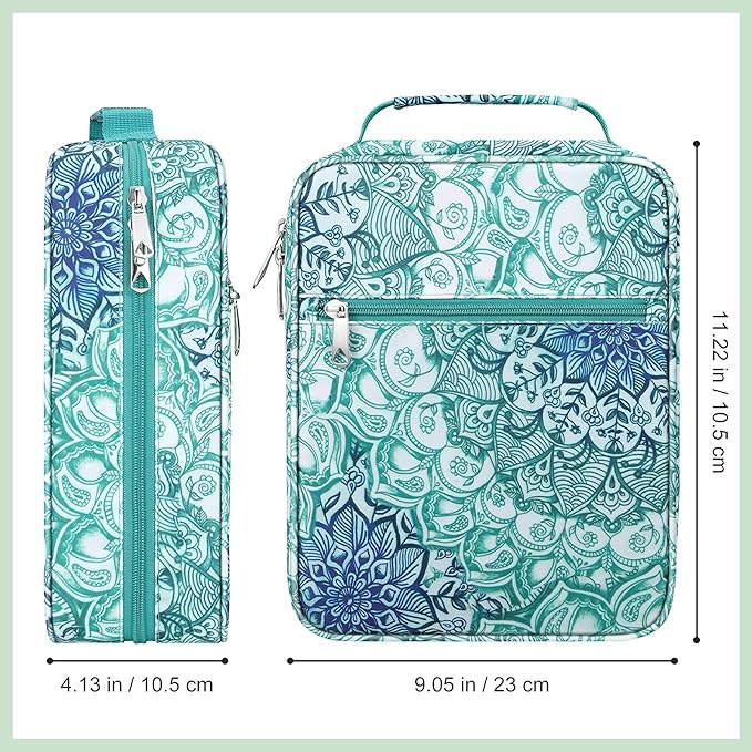 FINPAC Pencil Case Holder Slot, Large MultiLayer Watercolor Pen Bag w/Zipper Front Pocket, Big Organizer for 200 Colored Pencils/130 Gel Pens, Markers to Artists, Painters, Planners