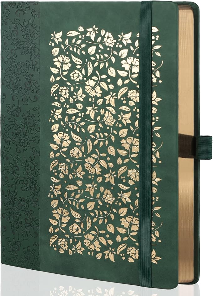 TIEFOSSI B5 Dot Journals for Women Men, 160 GSM Thick Paper, 150 Numbered Pages, 5 * 5MM Dot Grid, Dotted Notebooks for Planner Organization