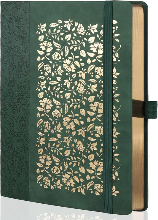 TIEFOSSI B5 Dot Journals for Women Men, 160 GSM Thick Paper, 150 Numbered Pages, 5 * 5MM Dot Grid, Dotted Notebooks for Planner Organization
