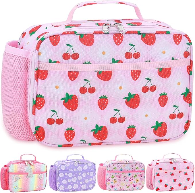RHCPFOVR Kids Lunch Bag - Insulated Lunch Box for Boys Girls,Washable Lunch Bag and Reusable Toddler Leak-proof Lunchbox for School and Daycare