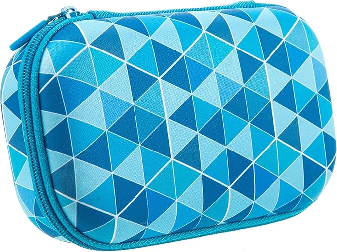 ZIPIT Blue Pencil Case for Kids, Cute Pencil Box for School, Large Capacity Stationery Organizer Box