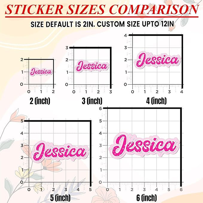 Custom Glitter Name Sticker Personalized Beauty Name Color Bling Prince Princess Decal Waterproof Vinyl Decal for Water Bottles Tumblers Laptops Hard Hat Cars Kindle for Women Men Teachers