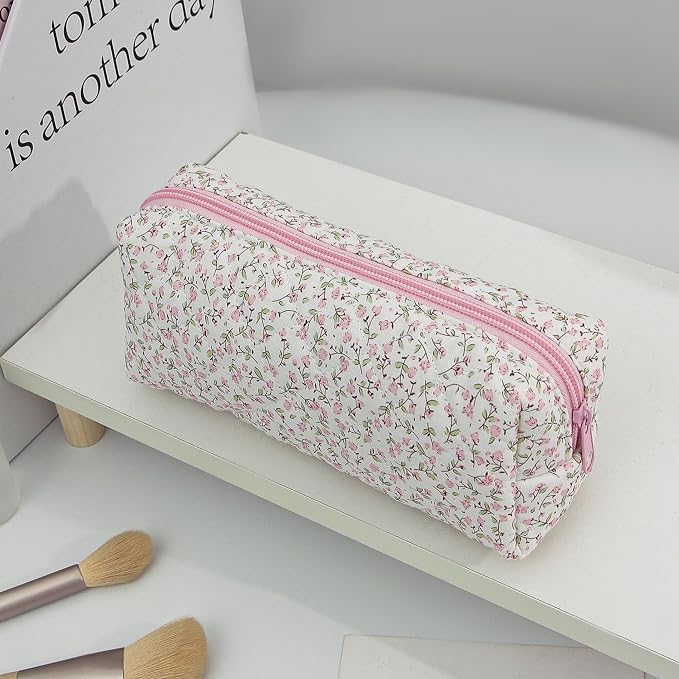Pencil Case, Pencil Pouch for Women, Pencil Case Small, Pencil Pouch Aesthetic (Ditsy floral)
