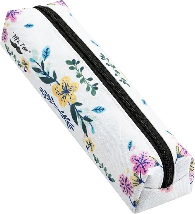 Mr. Pen- Cute Pencil Case Pouch, 2 Pack, Multipurpose Canvas Bible Pencil Pouch, Smooth Zipper, Premium Material, Neat Stitches, Ideal for Stationery, Cosmetics, Electronics, School, Office, Travel