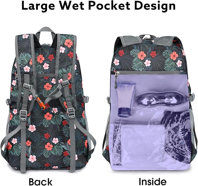 G4Free Lightweight Packable Hiking Backpack, Waterproof Travel Daypack