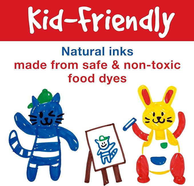 Faber-Castell Little Creatives Extra Jumbo Ultra Washable Markers for Kids - 6 Colors, Spring Craft Supplies, Art Supplies for Kids Toddlers, Preschool (Ages 3+)