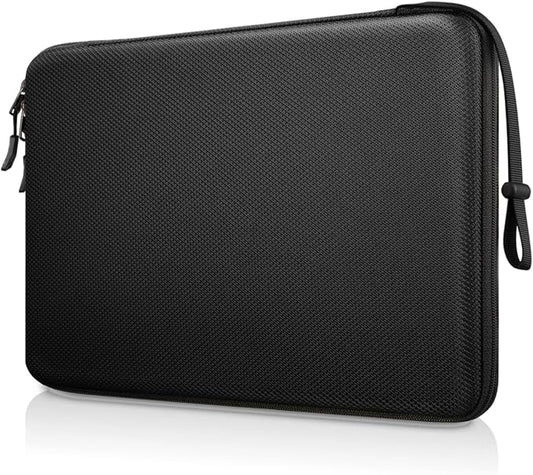 FINPAC 15.6-inch Hard Laptop Sleeve Case Compatible with 15.6 Inch Acer Aspire, Shockproof Computer Carrying Case for HP Dell Razer Samsung Laptop Chromebook, Black