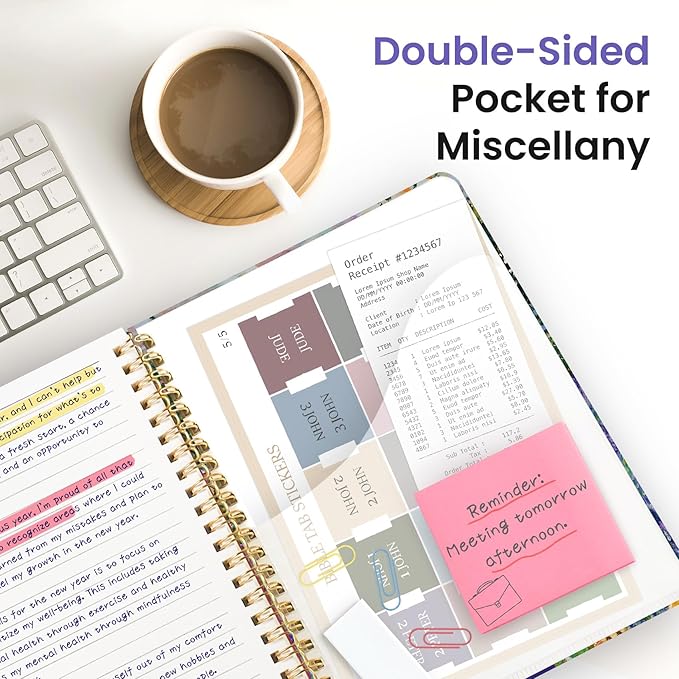 Taja Lined Spiral Journal Notebook for Women, Pretty College Ruled Notebook for Work & Note Taking, A5 Hardcover Journal for Writing, Cute Aesthetic 140 Pages, Lavender Dusk