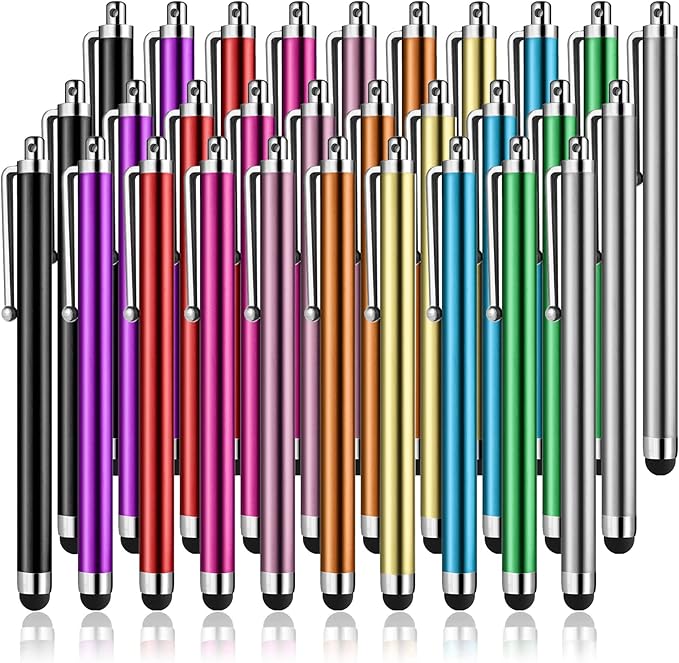 Stylus Pens for Touch Screens, Abiarst High Precision Universal Stylus for iPad iPhone Tablets Samsung Galaxy All Capacitive Touch Screens (30-Pack)