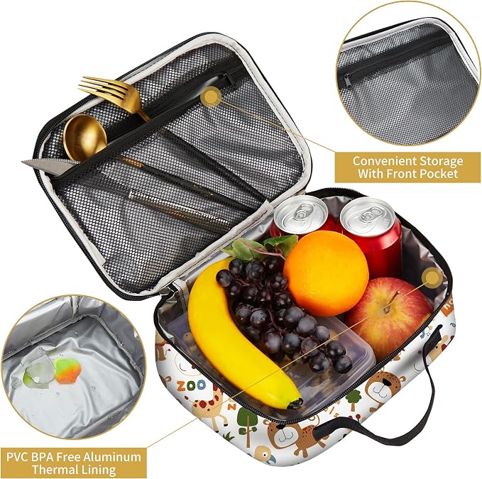 rickyh style Kids Insulated Lunch Box Thermal School Cooler hot Bag for Child