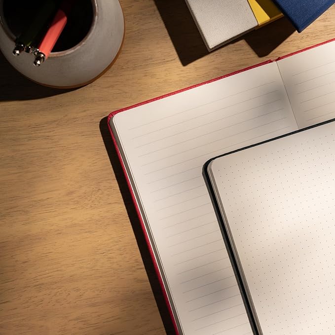 ANECDOTE. Dotted Journal Notebook, 192 Pages, A5 size: 8.3" x 5.4", Thick 100 GSM Paper, Dotted, Hardcover. Journal for Women and Men, Perfect Notebook for School, Work and Travel (Ink Blue)
