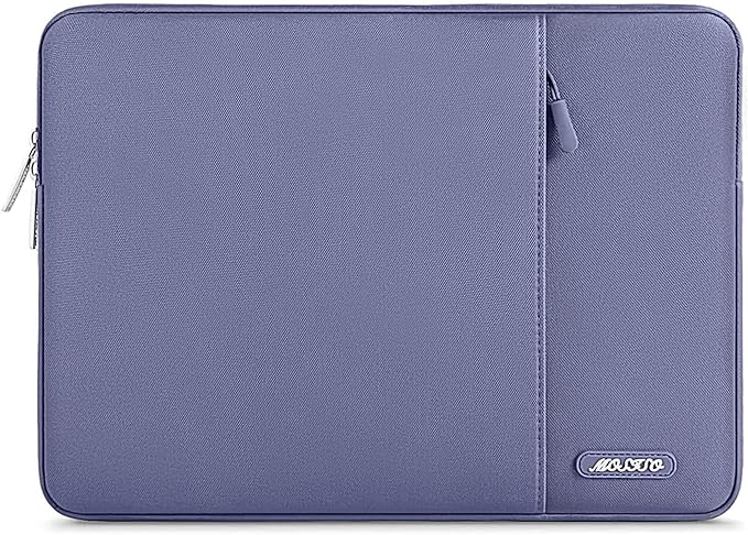 MOSISO Laptop Case 13 inch, Laptop Sleeve Compatible with MacBook Neo/Air/Pro 13 inch with A18/M5/M4/M3/M2/M1 Chip 2026-2016, Polyester Vertical Computer Sleeve Bag with Pocket, Lavender Gray