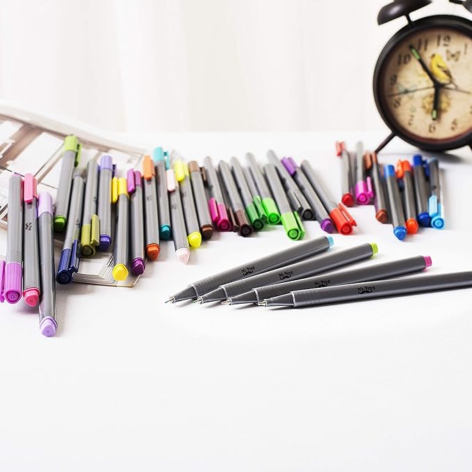 Mr. Pen- Pens, Fineliner Pens, 36 Pack, 0.4 mm, Pens Fine Point, Colored Pens, Journal Pen for School, Home, Office