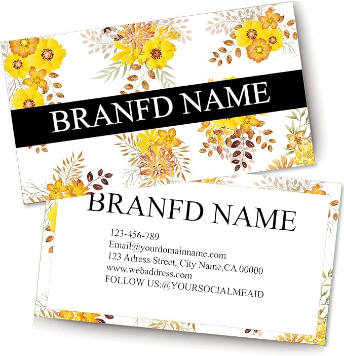 Custom Printed Business Stock Cards - Thick Sturdy Stock - 3.5" x 2" - 100% Recycled Content (500/200 PCS) Premium Double-sided Print
