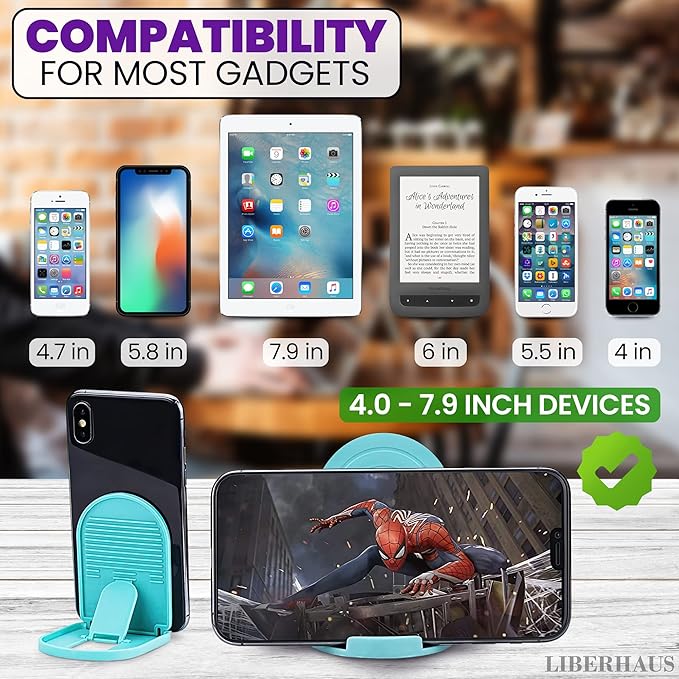 12 Pcs Cell Phone Stand for Desk – Stable Cell Phone Holder Bulk Pack, Adjustable Design with Silicone Pads, Fits 4–7.9" Devices – Cellphone Stand for Desk with Anti-Slip Base & Secure Positioning