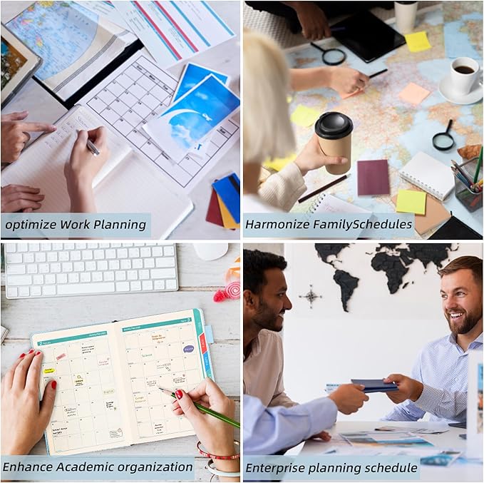 2026 Yearly Planner Magnetic Buckle Weekly and Monthly Calendar Planner 12 Month 5.5" x 8.3" Soft Leather Bound Cute Planner Goal Habit Tracker Organizer Planning Book with Tabs ,Daily Schedule School Office Schedule for Women Men（Blue ）