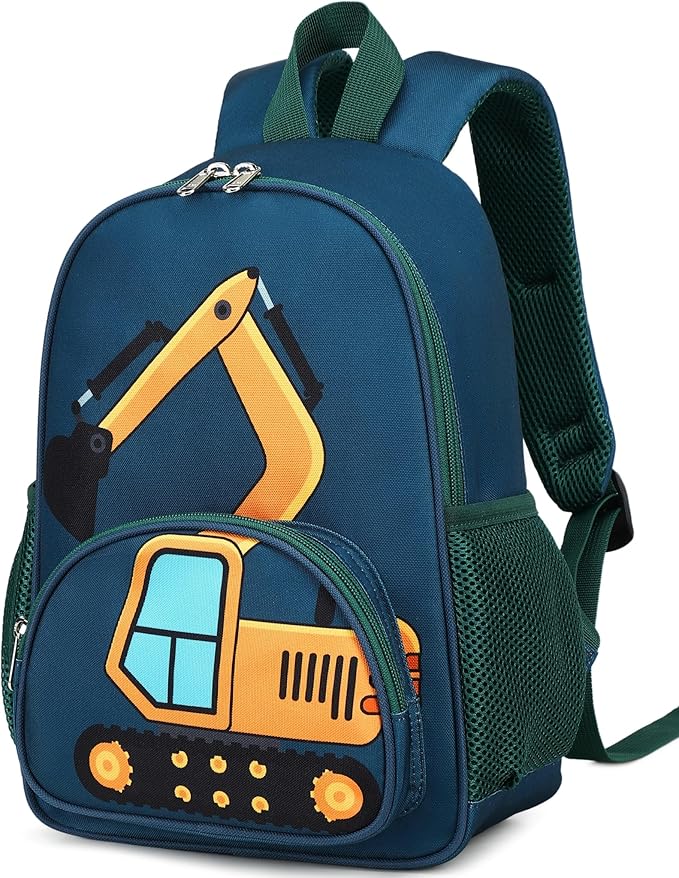 LOIDOU Toddler Backpack Boys 12 Inch Kids Preschool Kindergarten School Backpack Book Bag for Daycare Nursery Travel
