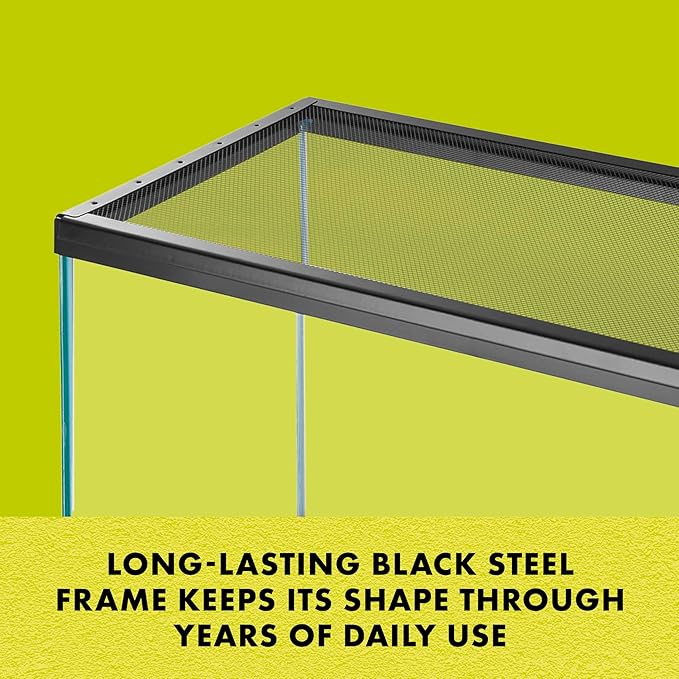 Zilla Fresh Air Screen Cover, Secure and Durable Metal Mesh Cover for Reptile Terrariums, 12 x 6 Inches | Secure and Durable Metal Mesh Cover for Reptile Terrariums