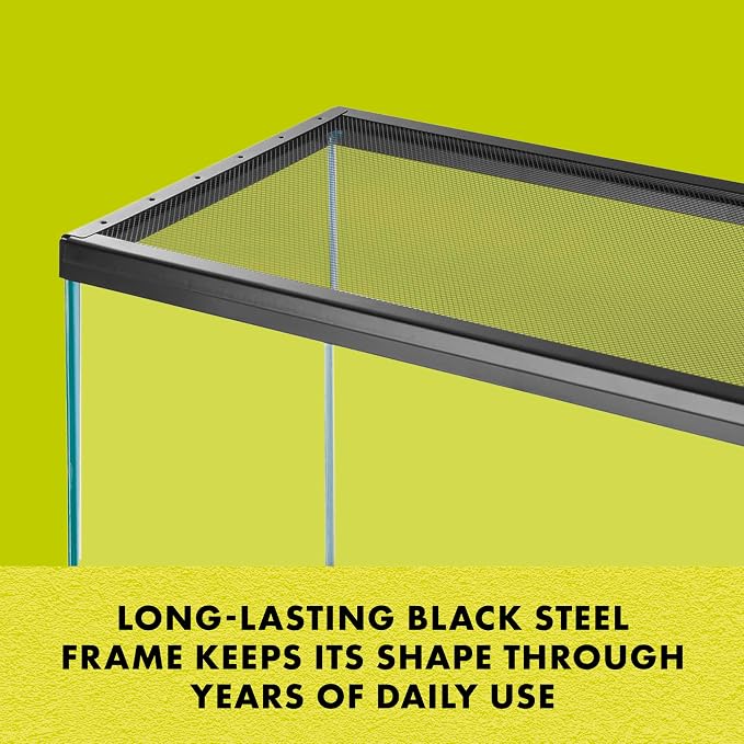 Zilla Fresh Air Screen Cover, Secure and Durable Metal Mesh Cover for Reptile Terrariums, 36 x 12 inches