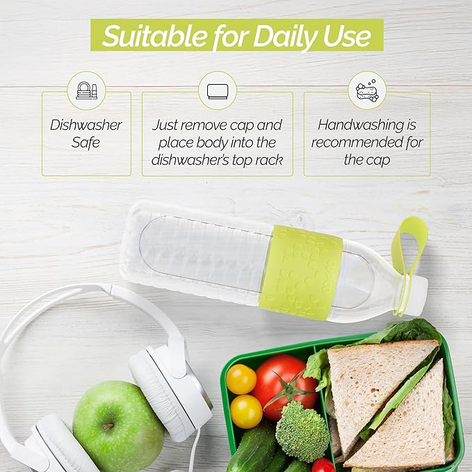 Copco Hydra 20 oz Water Bottle with Carrying Loop – Leak Proof, BPA Free Tritan, Dishwasher Safe, Twist-Open Body, Non-Slip Silicone Grip, Perfect for Gym, Travel, Office & Daily Use (Green)