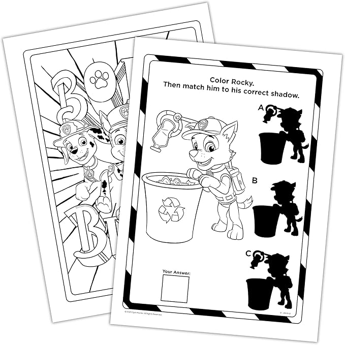 PAW Patrol 16 Page Imagine Ink Mess Free Coloring Game Book with 1 Mess Free Marker Bendon 14081