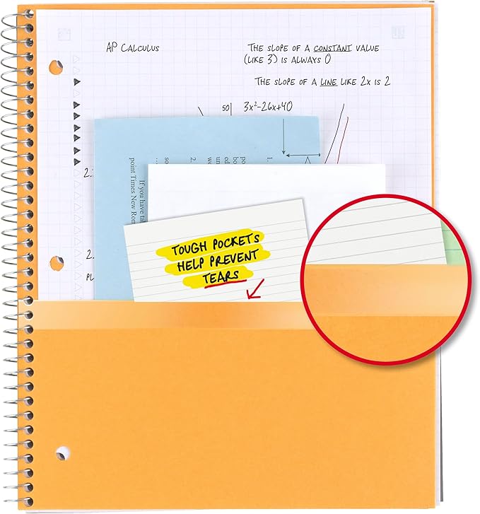 Five Star Spiral Notebook + Study App, 1 Subject, Graph Ruled Paper, 8-1/2" x 11", 100 Sheets, Fights Ink Bleed, Water Resistant Cover, Amethyst Purple (620000CF1)