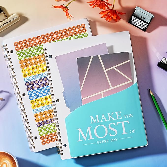 Student Planner 2026-2027 - from Jul 2026 - Jun 2027, 9’’ × 11’’, Academic Weekly Lesson Calendar with 12 Monthly Tabs, Twin-Wire Binding, Stickers, Perfect Organizer
