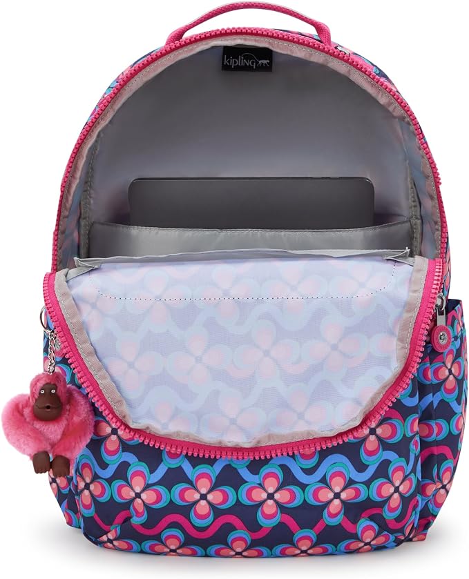 Kipling Women's Seoul 15" Laptop Backpack, Durable, Roomy with Padded Shoulder Straps, Built-In Protective Sleeve